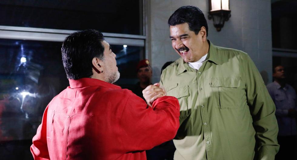 El viaje de Maradona es para brindar apoyo político a Nicolás Maduro. (Foto: EFE)