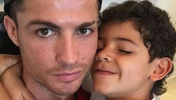 Cristiano Ronaldo y su hijo Cristiano Jr. (Foto: Instagram)