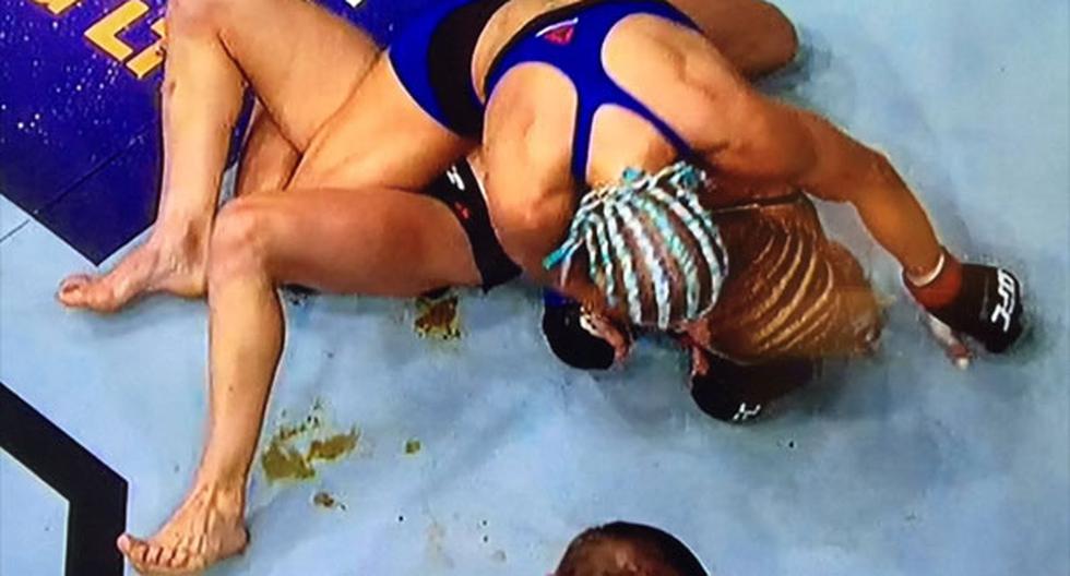 Justine Kish pasa un momento bochornodo en UFC Fight Night 112 | Foto: Captura