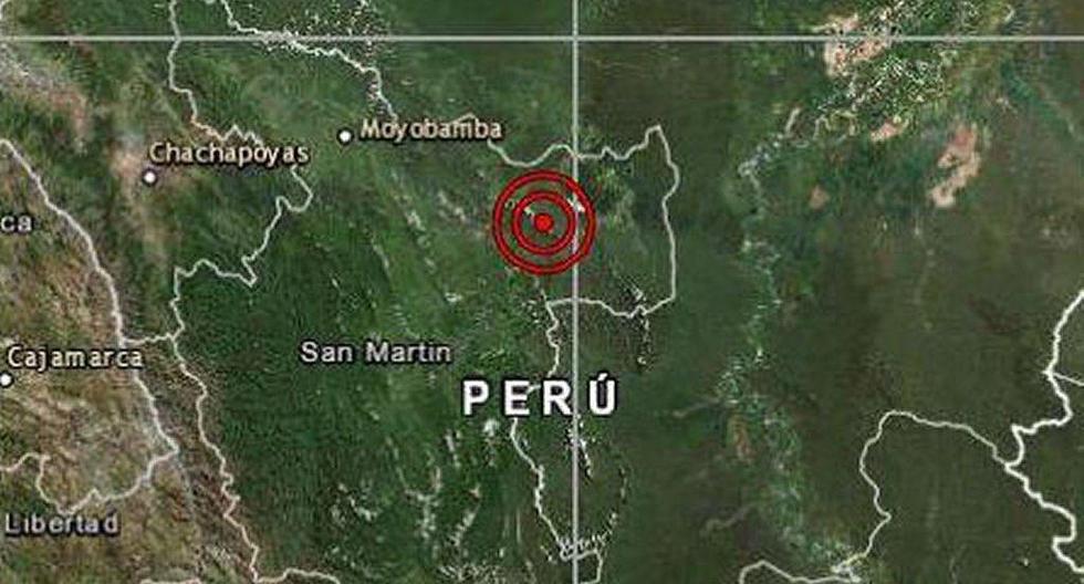 De acuerdo al IGP, el epicentro de este movimiento telúrico se registró a 34 km al este de Tarapoto, en San Martín. (Foto: IGP)