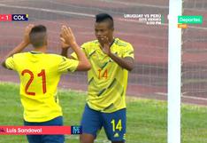 Perú vs. Colombia: Luis Sandoval sorprendió al equipo de Solano con este gol para el 1-0 | VIDEO