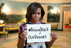 Responden mensaje de Michelle Obama por niñas de Nigeria: "Traigan de vuelta sus 'drones'"