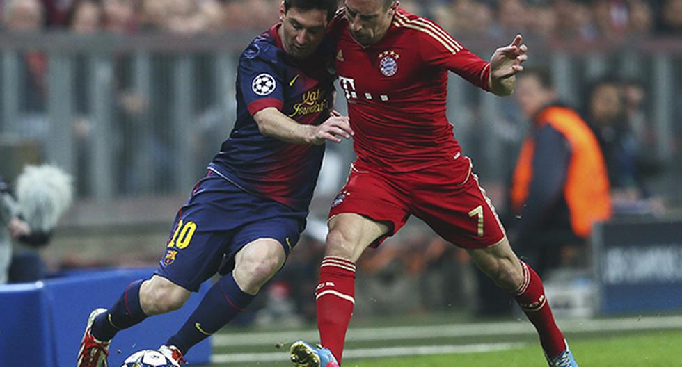 Franck Ribéry y su humillación a Lionel Messi. (Foto: Getty Images)