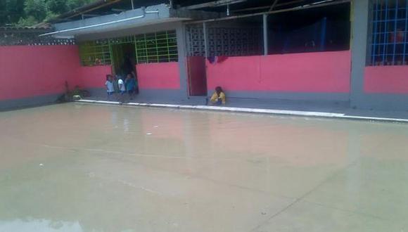 Colegio que se inunda por lluvias es inhabitable desde el 2012