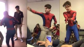 Escolar se viste de 'Spiderman' e interrumpe su clase para ir a "salvar al mundo" [VIDEO]