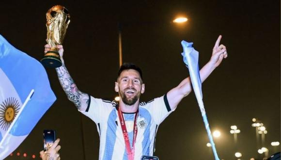 Lionel Messi consiguió la Copa del Mundo por primera vez en su carrera.