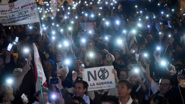 Colombia: Así fue la multitudinaria marcha en defensa de la paz [FOTOS] (AFP)