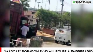 San Martín de Porres: empresario retira 12 mil soles y ‘marcas’ lo asaltan afuera de su local