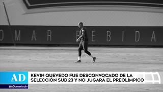 Kevin Quevedo fue desconvocado de la selección sub 23 por indisciplina