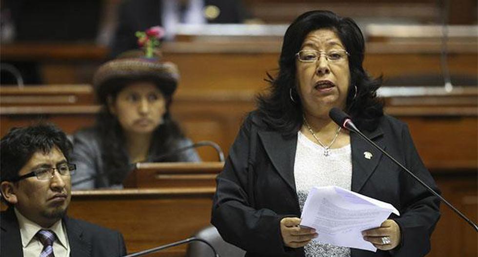 Congresista María Foronda sostuvo que corresponde iniciar un proceso de diálogo y concertación entre los sectores involucrados. (Foto: Agencia Andina)