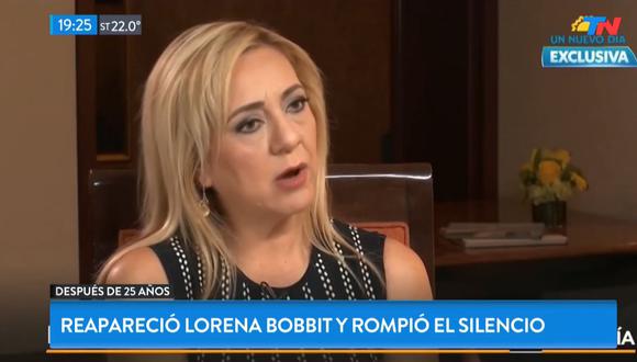 Lorena Bobbit narró que la violencia a la que fue sometida empezó el primer día en el que se oficializó su casamiento. (Foto: Captura Todo Noticias)