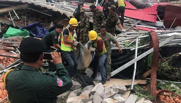 Las autoridades provinciales de Preah Sihanouk elevaron el balance a 24 muertos, con una cantidad similar de heridos. (Foto: AFP)