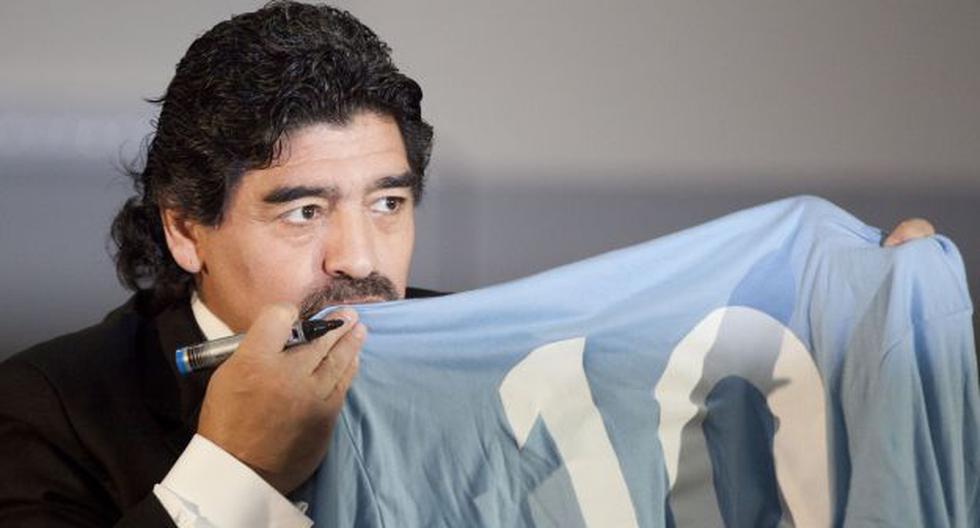 La emoción de Diego Maradona tras el título de Napoli en Copa Italia. (Foto: AFP)
