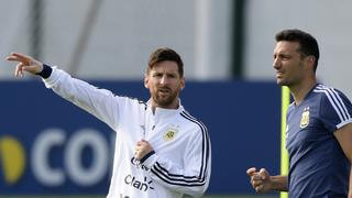 Scaloni: "Es una alegría que vuelva Lionel Messi, falta que el equipo lo acompañe"