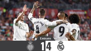 Real Madrid goleó de visita 4-1 a Girona por la Liga española