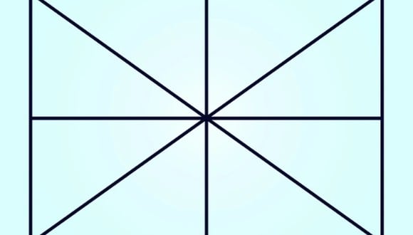 RETO VISUAL | En esta imagen hay varios triángulos. Tienes que indicar la cantidad exacta. (Foto: genial.guru)