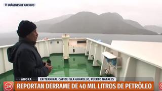 Chile: 40 mil litros de petróleo caen al mar de la Patagonia | VIDEO