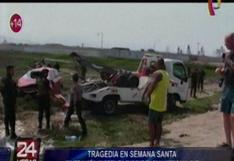 Lurín: mujer y niña mueren tras choque en Panamericana Sur