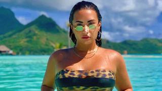 Demi Lovato volvió a compartir fotos en bikini sin "Photoshop"