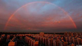 El extraordinario arcoíris que sorprendió a todos en Beijing