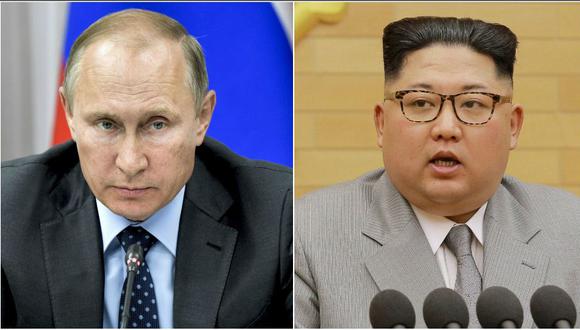 Vladimir Putin dijo que Kim Jong-un logró un nuevo estatus para Corea del Norte al tener un proyectil nuclear y un cohete con un alcance de hasta 13.000 kilómetros. (AP/Reuters)