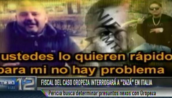 Oropeza: fiscal recogerá muestras de voz de 'Zazá' en Italia