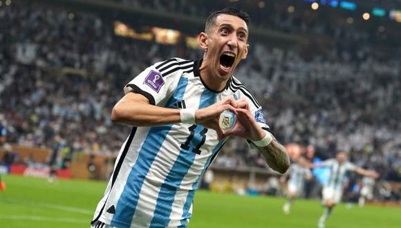 Di María marcó el segundo tanto para Argentina. Foto: Agencias.