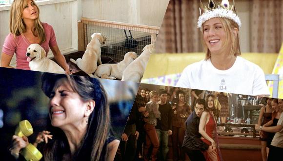 Jennifer Aniston en distintas proyectos a lo largo de su carrera.
