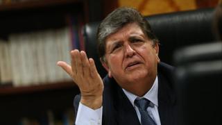 Alan García felicitó al gobierno por descartar la relección conyugal