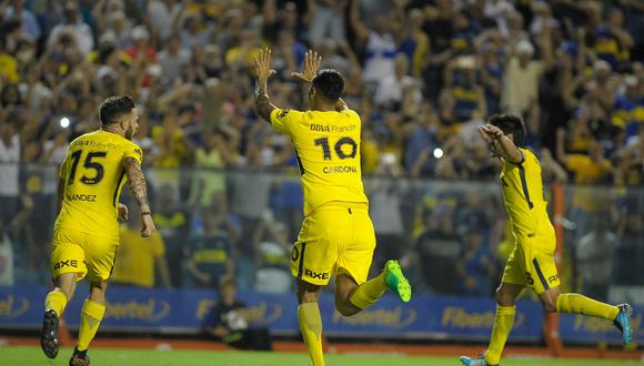 Boca Juniors sigue como sólido líder de la Superliga argentina, luego de vencer en el minuto final a Tigre por la fecha 19 del campeonato. (Foto: AFP)