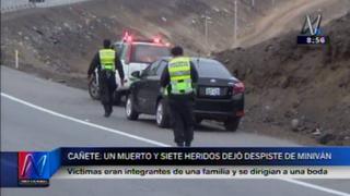 Cañete: trágico viaje familiar deja un muerto y siete heridos