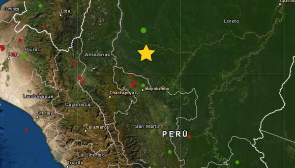 Sismo de magnitud 4,6 se registró en la noche del viernes en Loreto | Imagen: IGP