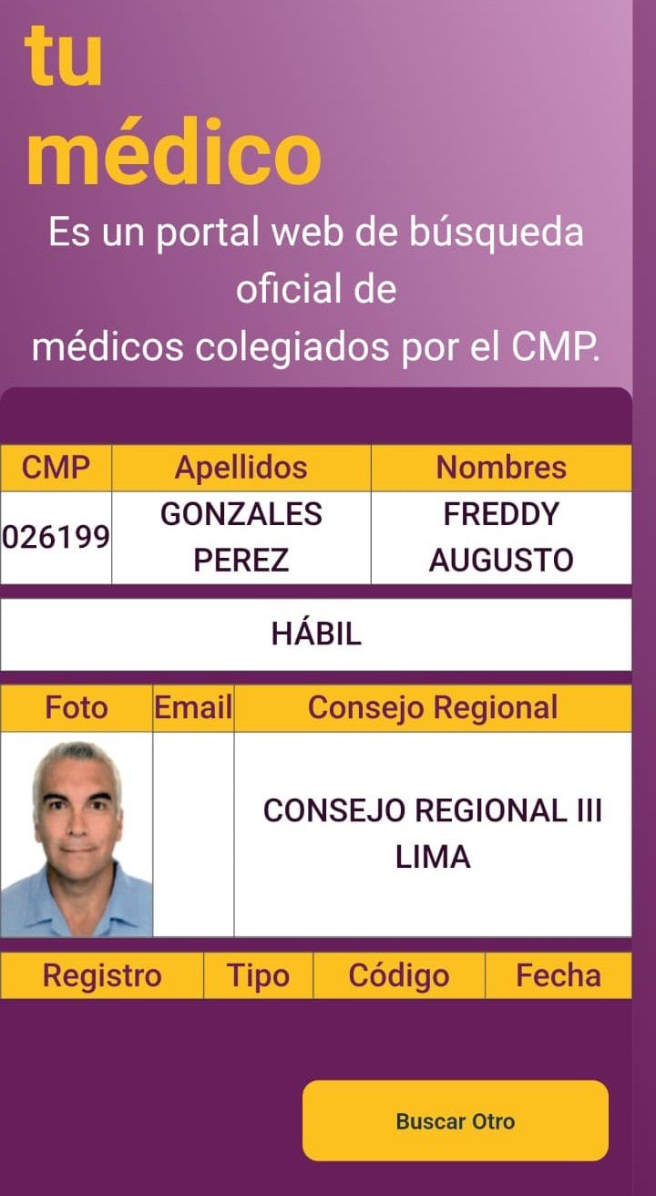 La información de que el Dr. Freddy Gonzales no es médico especializado en cirugía plástica pudo ser confirmada por la misma Sociedad Peruana de Cirugía Plástica, quienes indicaron que, en efecto, no tiene especialidad.
