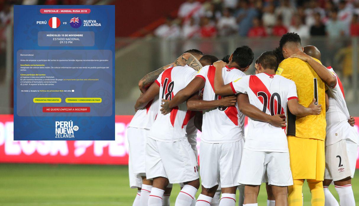 Teleticket informó que la venta de entradas para el Perú vs. Nueva Zelanda se realizará mediante la modalidad de sorteo. Las inscripciones inician mañana desde las 9 a.m. (El Comercio)