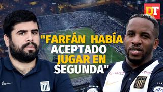 Gerente deportivo de Alianza Lima: “Farfán había aceptado jugar en Segunda División con nosotros” | ENTREVISTA