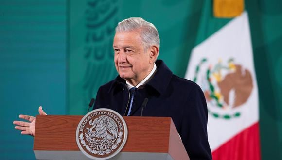 El presidente de México, Andrés Manuel López Obrador, durante una rueda de prensa matutina, en Palacio Nacional. (Foto: EFE).