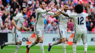 Real Madrid ganó 2-1 a Athletic Bilbao por la Liga española