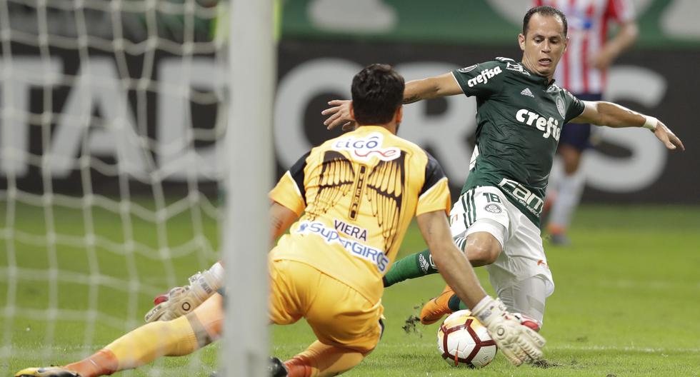 Palmeiras consiguió clasificarse en la Copa Libertadores tras imponerse al Junior. | Foto: EFE
