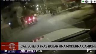 Tras persecución en La Molina, capturan a sujeto que robó camioneta 4x4 | VIDEO