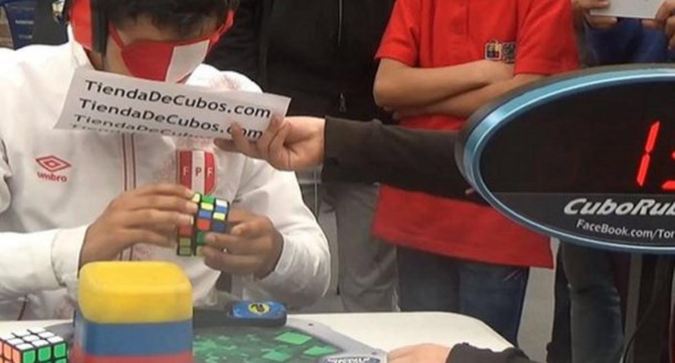Peruano gana concurso internacional de cubos rubik. (Foto: Gianfranco Huanqui)