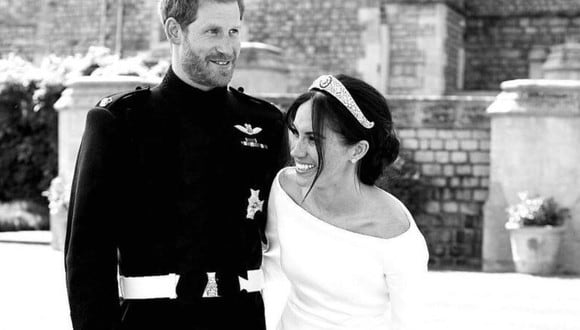 Enrique y Meghan de Sussex en el día de su boda. (Foto: Instagram | Archewell)