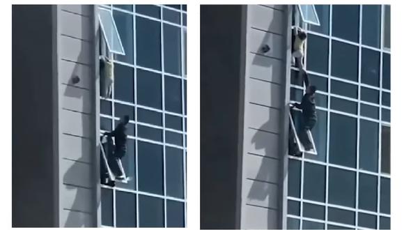 Hombre salva a una niña de 3 años de caer desde el octavo piso de un edificio | VIDEO (Foto: Instagram/@qbstew).