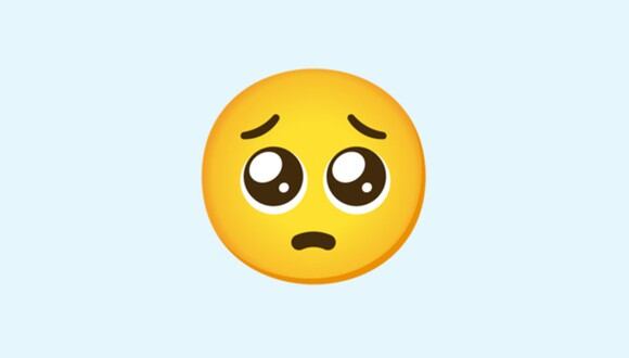 ¿Te mandaron el emoji de la carita con los ojos llorosos? Conoce qué significa en WhatsApp. (Foto: Emojipedia)