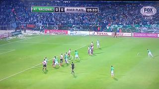 Atlético Nacional vs. River: tiro libre casi vence a Barovero