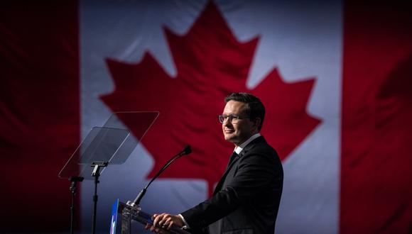 El nuevo líder de la oposición en Canadá, Pierre Poilievre. Bloomberg