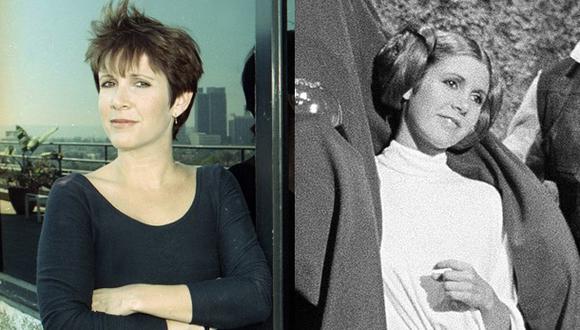 Carrie Fisher vs la princesa Leia