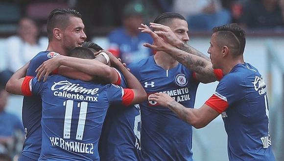 Cruz Azul sigue imparable en el torneo mexicano y venció sin problemas a los Tiburones Rojos de Veracruz. Los peruanos Gallese y Cartagena fueron titulares en la visita. (Foto: Twitter)