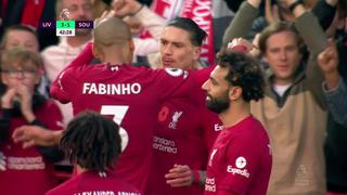 Llega fino al Mundial: Darwin Núñez anotó un doblete en el Liverpool vs. Southampton | VIDEO