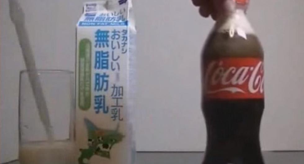 Este video de YouTube te enseñará la verdadera razón por la que no debes tomar Coca Cola y luego tomarte leche caliente por ningún motivo en especial. (Foto: captura)