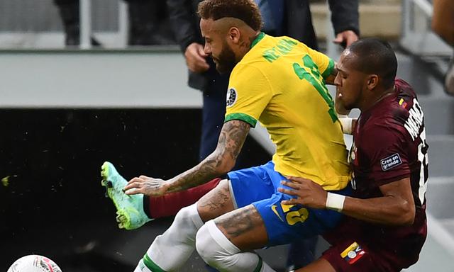 Brasil vs. Venezuela por la Copa América 2021 Foto: AFP